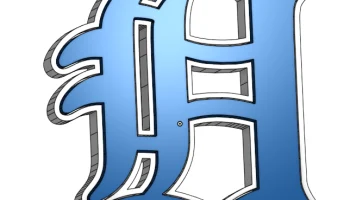 Логотип Detroit Tigers - встроенные магниты...