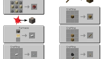 Верстак Minecraft с предметами (для охоты за мусором) 3