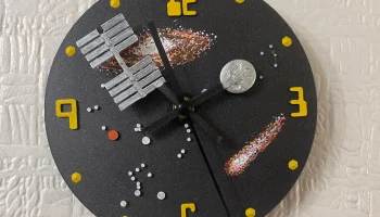 Космические часы - движущийся космос X, МКС и космически... Космические часы - движущийся космос X, МКС и космически...