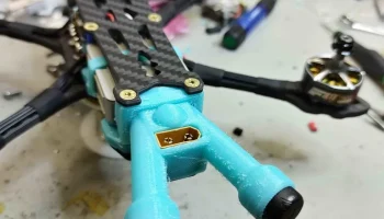 Крепление антенны GepRC Mark5 DJI с лотком XT60 и Airunit...