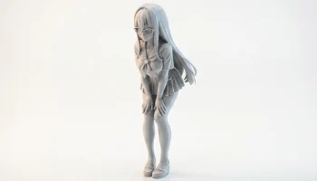 Фигурка девушки аниме женского персонажа для 3D-печати 1