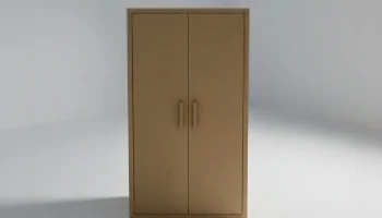Низкополигональный шкаф-купе 3D модель