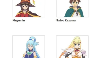 Набор формочек для печенья Konosuba