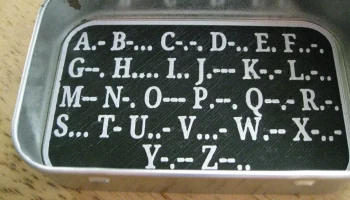 Карта азбуки Морзе 1