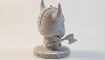 Фигурка Chibi Cute Viking Warrior V3 для 3D-печати 1