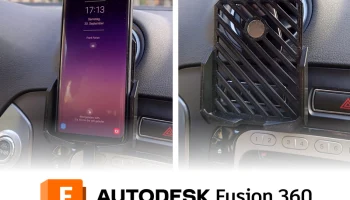 Магнитный держатель телефона [Fusion360 Parametric]......