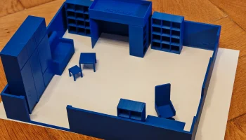 Модель Икеа ЛАКК в масштабе 1:25. 2
