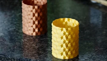 Ваза Hex Twist (спиральный принт) 1