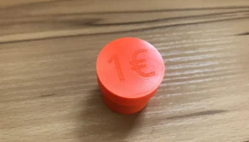 Футляр для монет 1 евро на 10 монет 1