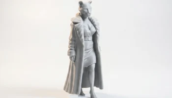 Фигурка девушки-гепарда женского персонажа для 3D-печати 2