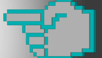 8-битный остроконечный ручной магнит на холодильник (горя... 1