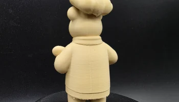 Большой медведь из деревянной ложки 3