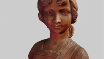 3D сканирование бюста голландской девушки 1