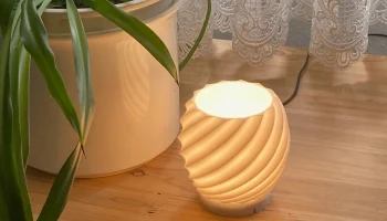 Лампа № 55 - Витой абажур для вазы Bambu Lamp Kit 001 Bas...