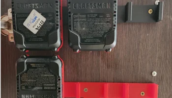 Крепление держателя аккумулятора Craftsman V20 на 3 места