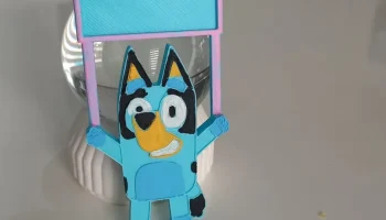 Статуэтка Bluey, держатель для фотографий, магнит, подаро... 1