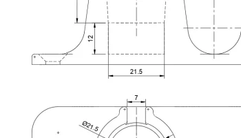 Настенное крепление ролика и ножа для пасты Kitchenaid 3