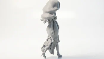 Фигурка девушки из авокадо, женский персонаж, 3D-печать 3