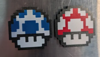 Многоцветный магнит-гриб Super Mario 3