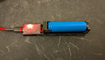 Зарядное устройство 18650 через модуль USB-C HW-373 TP4056 4