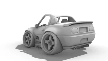 Карикатура на Chevrolet Corvette C4 ZR-1 1990 года 2