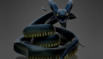 Модель Subnautica Gargantuan Leviathan (свернутая/плаваю... 5