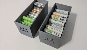 Ящик для хранения батарей AA AAA и 18650 1
