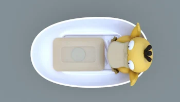 ℗054 Мыльница Psyduck 3D модель 1