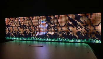 Игровые часы в стиле ретро - RPI2DMD - светодиоды SMD3528 1