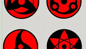 Магниты Учиха Шарингана 1