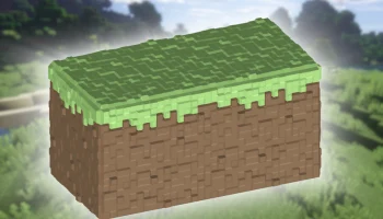 Контейнер блоков травы Minecraft (2x1)