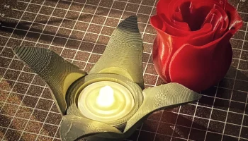 Электрический чайный светильник Rosebud на День святого В... 3