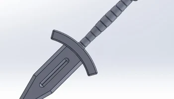 Изогнутая гарда Кинжал Викингов 1