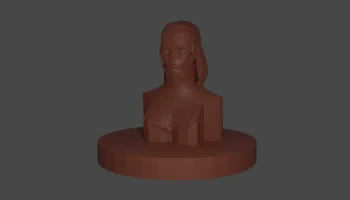 Девушка с высоким воротником
