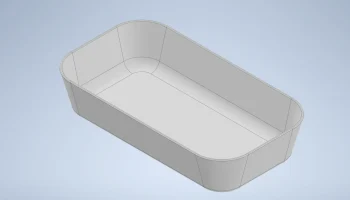 Простой лоток - 200x110x40 мм