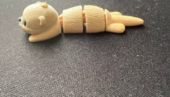 Маленькая милая Flexi Otter, шарнирное животное в стиле ... 2