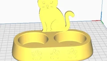 Кормушка PatiPati - двойная миска для кошачьего корма и ... 3