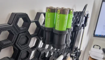Настенный держатель для батареек Honeycomb Storage 4 x A...