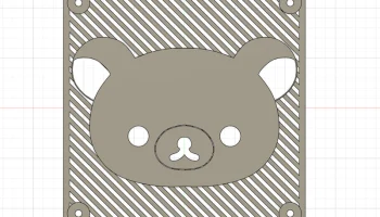 Крышка вентиляционного отверстия Rilakkuma 120 мм 2