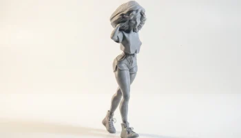 Фигурка девушки-бейсболистки, женский спорт, 3D-печать 2