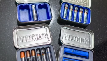 Оловянные батарейные вставки Altoids AA/AAA/18650/21700/...