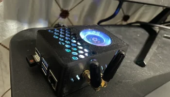 Корпус Rock pi 5A с вентилятором, кнопкой питания, антенн...