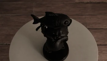 Кошка, несущая рыбу 6