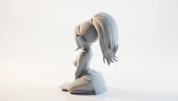 Фигурка девушки-гоблина, фэнтезийный персонаж, 3D-печать 4