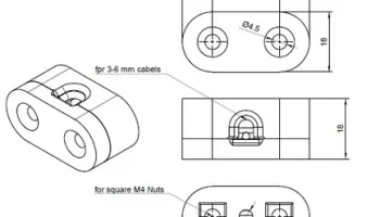 Держатель кабеля подвесной светильник 1