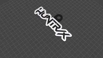 текстовый брелок Hunterx KPOP Demon Hunters Fanart Logo 4