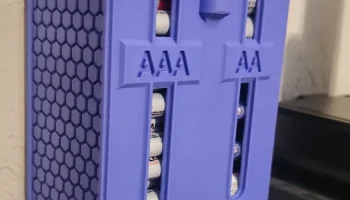 Диспенсер для батареек, настенный, AA и AAA