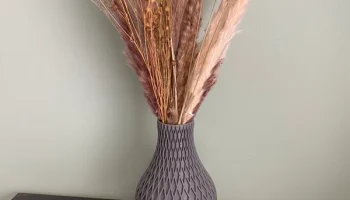Ваза Modern Raute Grau 3D Druck