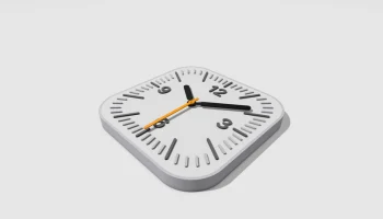 Минимальные настенные часы в стиле Apple 4