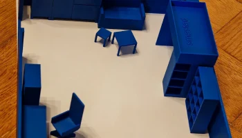 Модель Икеа КАЛЛАКС в масштабе 1:25. 2